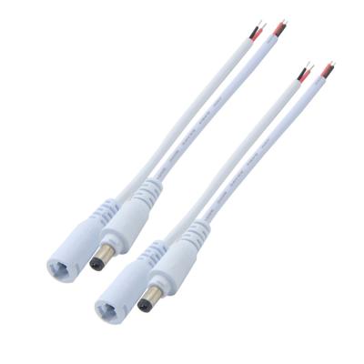 China 12V 24V DC Extension Cable 5.5x2.1mm 5.5x2.5mm Female DC Power Cable para CCTV à venda