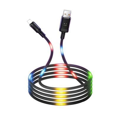 China Stemcontrole Kleurrijke LED-verlichting Micro USB-datakabel voor telefoon Te koop