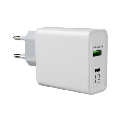 中国 240V 45W QC 3.0 ウォールプラグ 電源アダプタ Euro Usb C 2mケーブル 販売のため