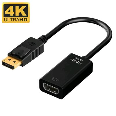 China ABS Coaxial Displayport Revestido em Ouro macho DP Para HDMI Adaptador de Cabo Para Projector à venda