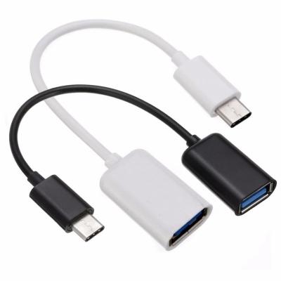 China Adaptador de cable OTG femenino de 20 cm Tipo C a USB Tipo A personalizado en venta