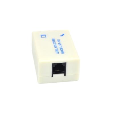 China Telefoon Splitter Adapter CE ROHS gecertificeerd voor ADSL-verbinding met RJ11 6P2C-poort Te koop