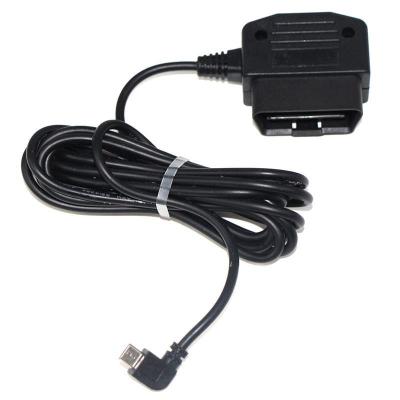 China Cars OBD Charging Cable 24 64Awg 5V/2A OBD2 16pin To Right Angle Micro 5P Diagnostic Tool Te koop