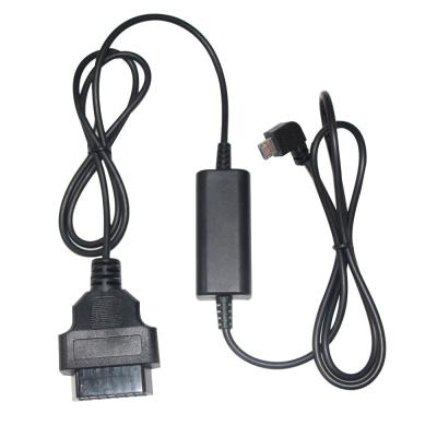 China 24W Micro USB Cable Connector for Gps DVR Camcorder Tablet E-dog Phone OBD II 16pin Charger en venta