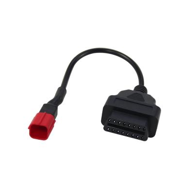 China Motorcycle OBD1 to OBD2 Adapter Cable 6 Pin OBD Diagnostic Cable Customized Length for sale