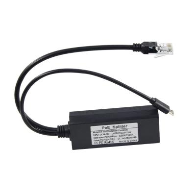 China 12v 2a Type C and Lan Port RJ 45 Connect USB Poe Splitter for Power Over Ethernet for sale