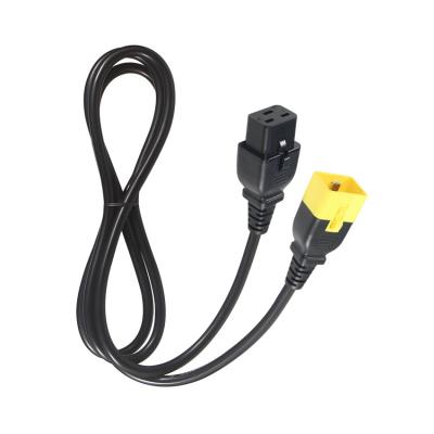 China Electric Cable 320 C20 Male To C19 Female Socket Connector 60320 Iec Computer Power Cord for sale