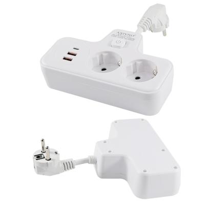 China QC3.0 Schuko CEE 7/7 EU Conversor de carregador de energia 2A+1C Rápido 2500W à venda