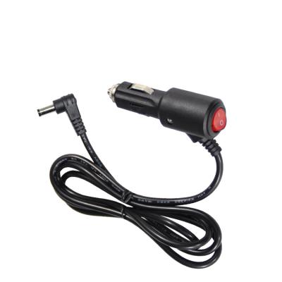 Cina 15A Fuse Cigarette Lighter Estensione verso l'angolo destro DC 2.1MM Jack Cigar Cable in vendita