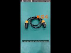 lockable powercon cable splitter for safe and secure power distribution 1m-10m length