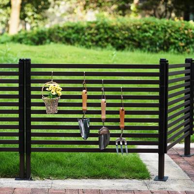 China Black Powder Coating  Iron Tubular Metal Fence Spearhead Design for sale