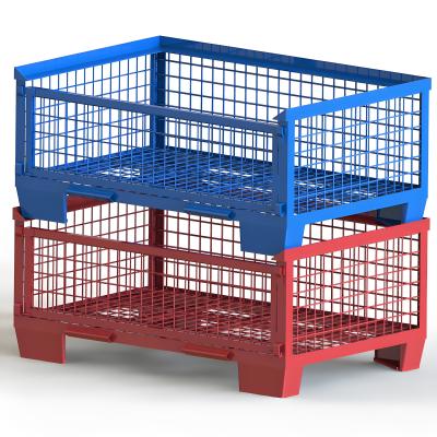 Κίνα 0.5x1M βαρύ φορτίο Ζυγισμένο πλέγμα Wire Storage Basket Metal Bin Container OEM ODM προς πώληση