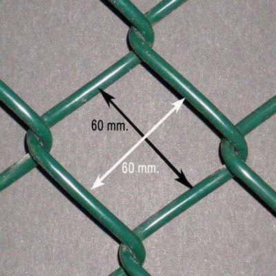 Cina Fence di legame a catena rivestita in PVC Pareti di costruzione a caldo galvanizzato Diamante di chiusura Ciclone rete di filo in vendita