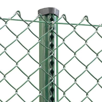 China 6ft Tall PVC Coated Chain Link Diamond Mesh Stainless Steel Wire Mesh Fence for sale