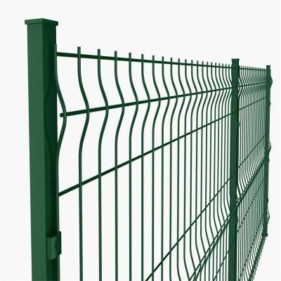 China Triangular Garden Curved 3D Fence Welded Wire PVC Coated Garden Fence en venta