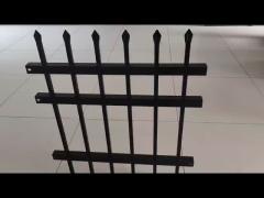 Weatherproof Easy Installation Black Tubular Steel Fencing System For Residential Use