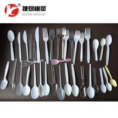 China Steel a set of tableware mold knife fork spoon plastic mold for sale