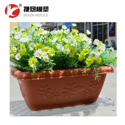 China Rectangular Steel Plastic Color Flower Pot Injection Mold Manufacturer for sale