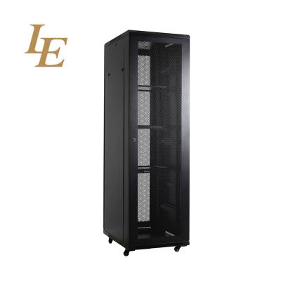 China SPCC Quality Cold Rolled Vented Steel Arc Shaped Door 19InchFloor Standing Network Cabinet for sale