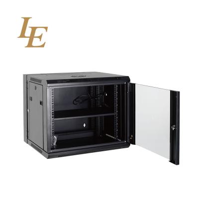 China SPCC Steel LE 9U 600*600mm Double Section Network Cabinet for sale