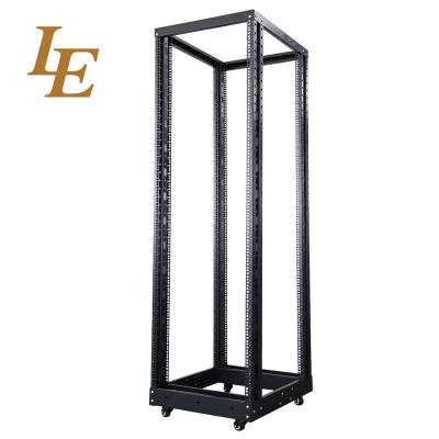 China SPCC Quality Cold Rolled Factory Exports 15U 1000mm Steel Adjustable Open Frame Server Rack for sale