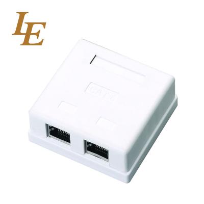 China Networking Cabling CAT5E CAT6 UTP Box Earthnet RJ11 Outdoor FTP RJ45 Jack Surface Mount Surface Mount Box for sale