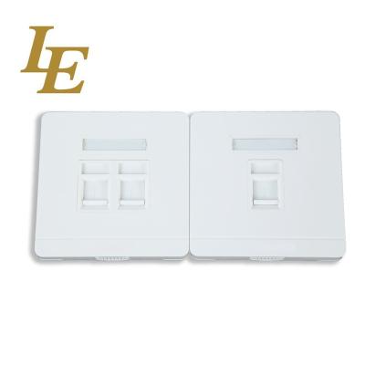 China Network wiring LE rj45 cat5e cat6 faceplate for sale