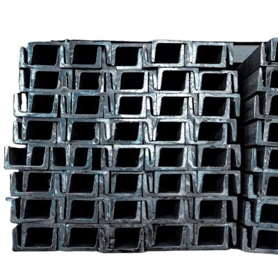 China 3.0-14.5 mm black U Channel Steel Q235 For Construction Cutting Processing for sale