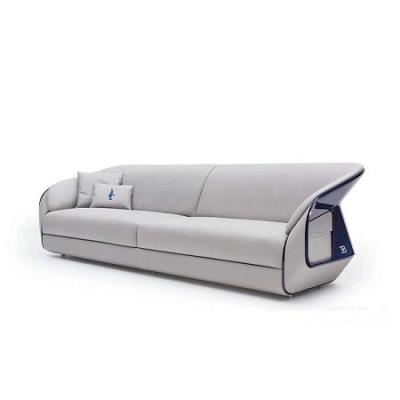 China Minimalist Light Luxury White Frosted Living Room Sofa Furniture Couch In Dermis Household Leather for sale