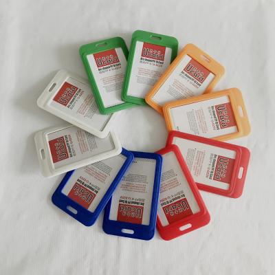 China ID Card Business PP Plastic Circular Eco-friendly Name Card Holder for sale