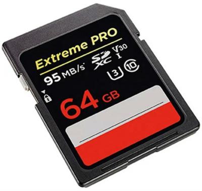 China PRO Extreme 64GB 95MB/s UHS-I/U3 SDXC C10, V30, 4K UHD Flash Memory Card, 128G 64GB 32GB SD Card for sale