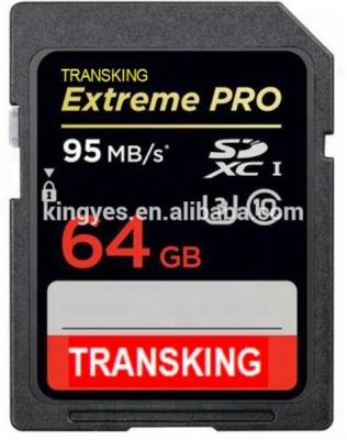 China Professional Supplier for OEM New Brand Memory Card 64GB PRO 64GB SD Card 4K 633X 95MB/s Extreme SD Card for sale