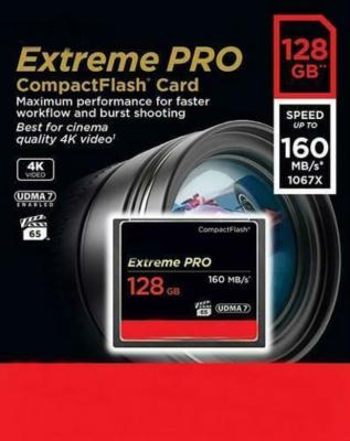 China 128GB PRO 1067X 160MB/s UDMA7 128GB Compact Flash Card CF Card Extreme Memory Card for sale