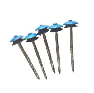 China Common Building Material YAJIADA Round Head Umbrella Roofing Joint Nails for sale