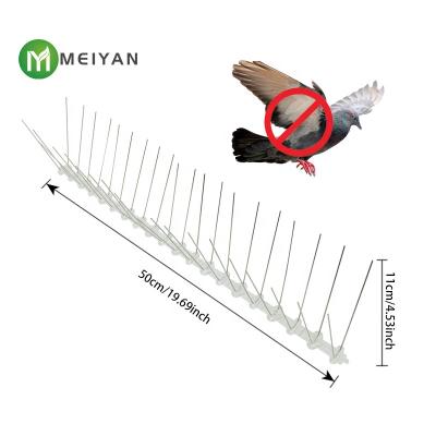 China Durable High Efficient Outdoor Garden Fence Stainless Steel Deterrent Pigeon Bird Polycarbonate Spike for sale