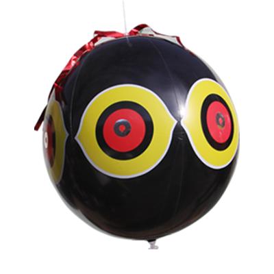 China Viable Inflatable Owl To Scare Birds Or Reflector Inflatable Bird Beach Ball Bird Eye Alert Repellent Ball for sale