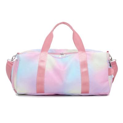 China Women's Travel Duffel Bag Children's Travel Duffel Bag Pink Duffel Bag Sports Travel Bag Weekend Fitness Gym Bag With Shoe Compartment Women Sport Custom Logo ordered for sale