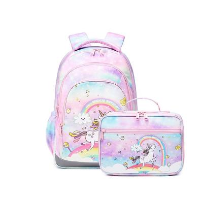 China Custom Waterproof Unicorn Backpack 2022 Girls School Bag Set Kids Bagpack Children School Backpack Rucksack Bag for sale