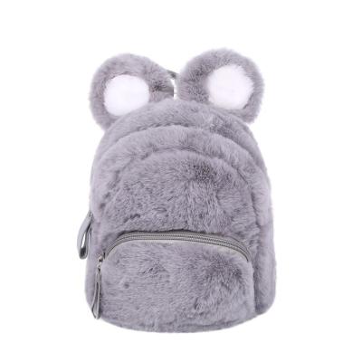 China 2021 products mini plush waterproof hot sale mini backpack kids backpack for girls cute backpack mochila de plush felpa bag for sale