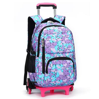 China Waterproof Nylon Backpack School Trolley Bags For Boys Rolling Rucksack School Bags And Backpacks With Wheels Trolley Bags for sale