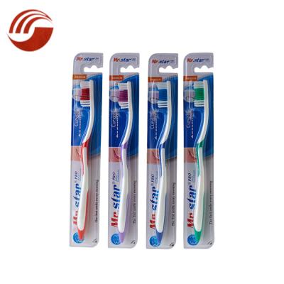 China Wholesale Bright White Nylon Microfiber Teeth Daily Use Plastic Toothbrush for sale