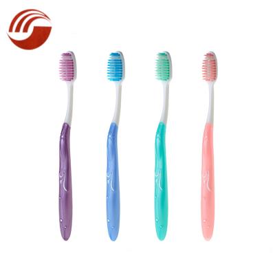 China 100% Recycled Custom Eco Friendly Daily Use RPET Manual Adult Plastic Toothbrush for sale