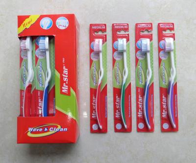 China cheap non-disposable non-foldable adult toothbrush maid sale adult toothbrush middle stiffens adult toothbrush for sale