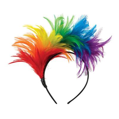 China Hot Sale Party Holiday Mardi Gras Feather Headpiece Made Decorations in China for sale