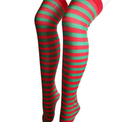 China QUICK DRY stylish striped tights over the knee bangs multicolor pantyhose for everyday for sale