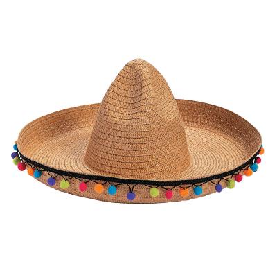 China Decorations Pom Pom Sombrero Mexican Hat party decoracion de fiesta for sale