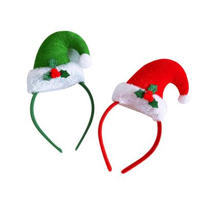 China Polyester Party Supply Wholesalers Christmas Elf Costume Headwear Elf Hat Headband Elf Hair Circle For Christmas Party Accessoriess for sale