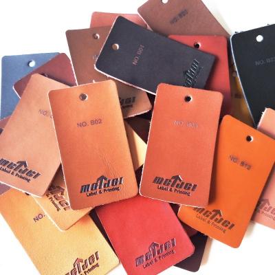 China Viable Custom Leather Hangtag and Artificial Leather Swing Tag for Jeans Bags Shoes for sale