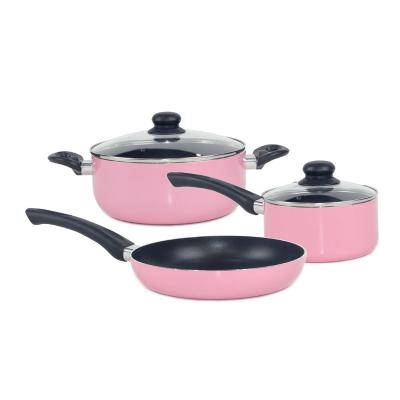 China Melaleuca Minimalist Skin Good For Digestion No Stick Pan Fry Pan Pink Induction Cooker for sale