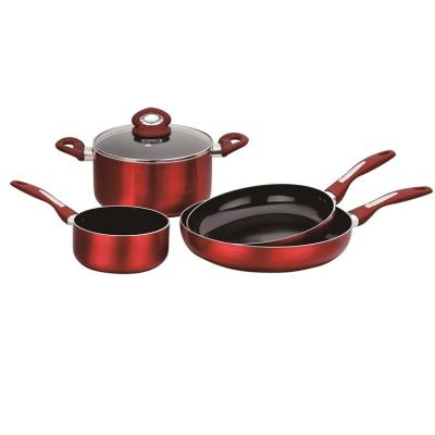 China 2021 China Top Quality Brightly Colored Modern Nonstick Aluminum Cook Ware Cookware Set for sale